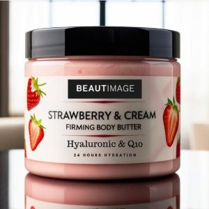 Strawberry & Cream Firming Body Butter with Hyaluronic & Q10